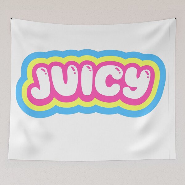 Item preview, JUICY Retro Bubble Typography – Cute Colorful Pop Art Design 2 designed and sold by SDKENERGY.
