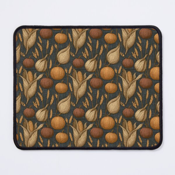 Item preview, Rustic Botanical Autumn: Dark Linen Harvest Tapestry designed and sold by TJ Art and Camera.