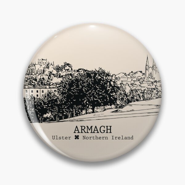 Item preview, Armagh NI - Vintage Ink Cityscape designed and sold by Lakeric.