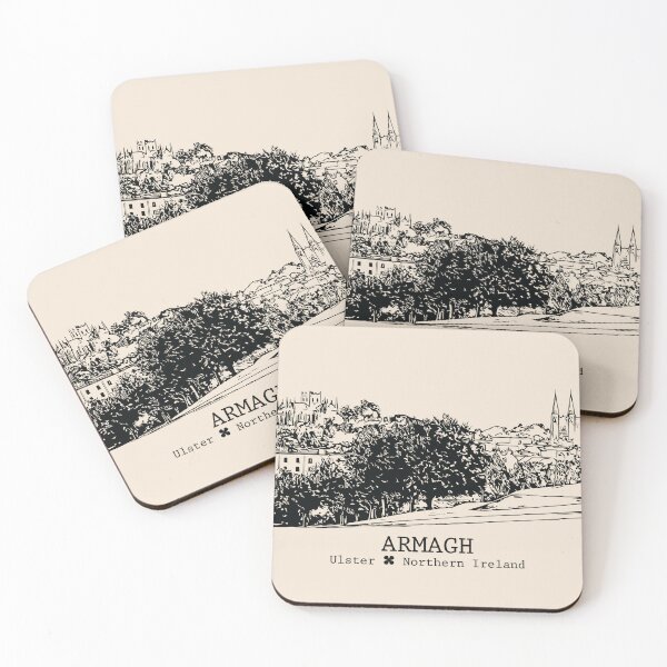 Item preview, Armagh NI - Vintage Ink Cityscape designed and sold by Lakeric.
