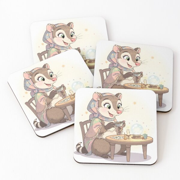 Item preview, Possum Fortune Teller Reading Trash Tea Leaves designed and sold by PictorialWhimsy.