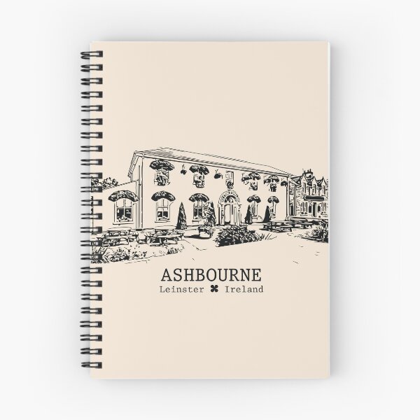 Artikelvorschau, Ashbourne, Irland – Vintage-Tinten-Stadtansicht entworfen und verkauft von Lakeric.
