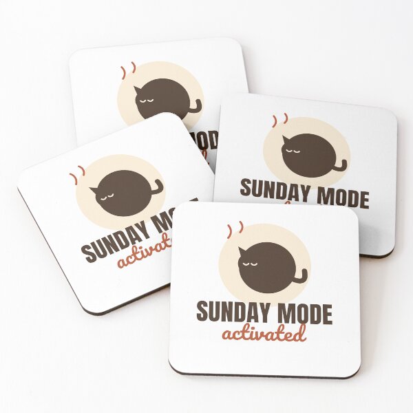 Item preview, Sunday Mode Activated - Cozy Cat Lover Shirt designed and sold by RankShift.