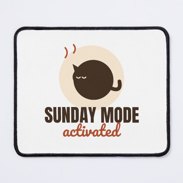 Item preview, Sunday Mode Activated - Cozy Cat Lover Shirt designed and sold by RankShift.