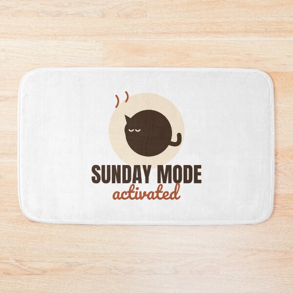 Item preview, Sunday Mode Activated - Cozy Cat Lover Shirt designed and sold by RankShift.