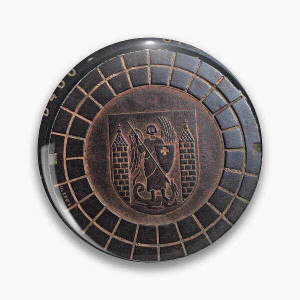 Item preview, Slaying Dragons Daily Funny Slagelse Denmark Manhole Cover T-Shirt designed and sold by JurateArt-DK.