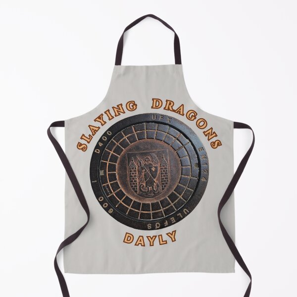 Item preview, Slaying Dragons Daily Funny Slagelse Denmark Manhole Cover T-Shirt designed and sold by JurateArt-DK.