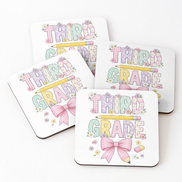 Item preview, Fourth 3rd Grade,Teachers Flowers, Pencil Bow designed and sold by msmeylin.
