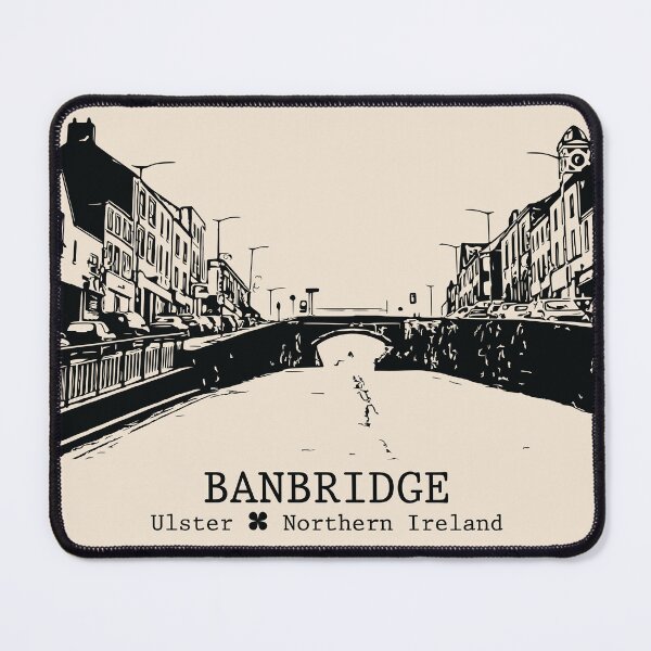 Item preview, Banbridge NI - Vintage Ink Cityscape designed and sold by Lakeric.