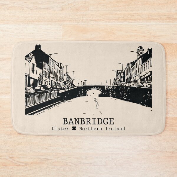 Item preview, Banbridge NI - Vintage Ink Cityscape designed and sold by Lakeric.