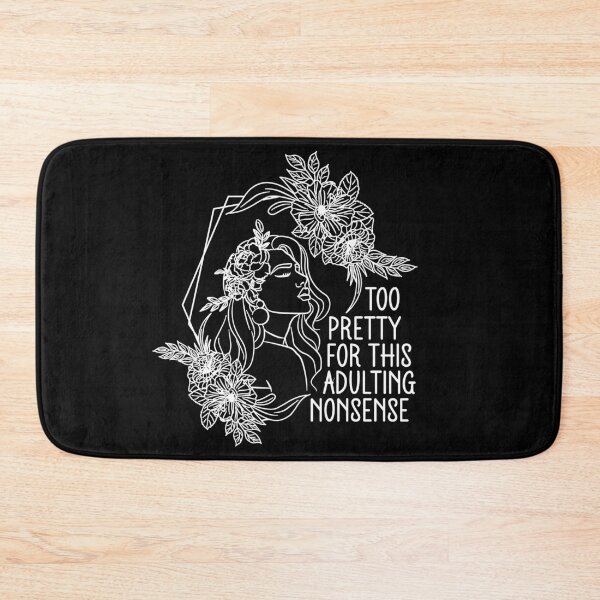 Item preview, Too Pretty For This Adulting Nonsense - Funny Floral Boho Line Art designed and sold by the-Z3nith.