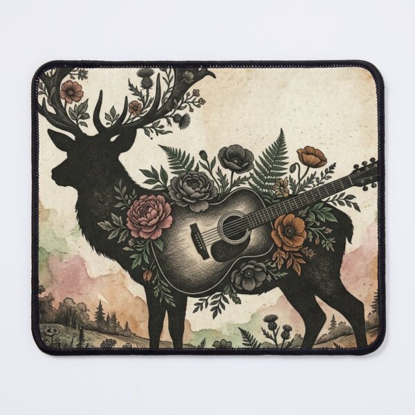 Item preview, Acoustic Stag – “Woodland Serenade” designed and sold by DecibelDecor034.