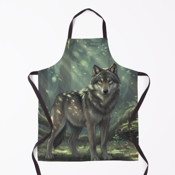 Item preview, Mystic Forest Wolf Art | Fantasy Nature Illustration designed and sold by RkskArt.