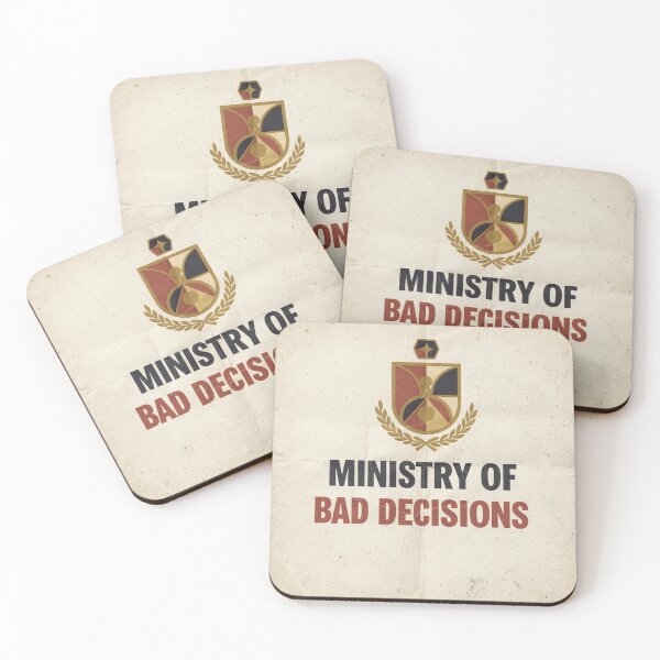 Item preview, Ministry of Bad Decisions Retro Propaganda Poster designed and sold by PictorialWhimsy.