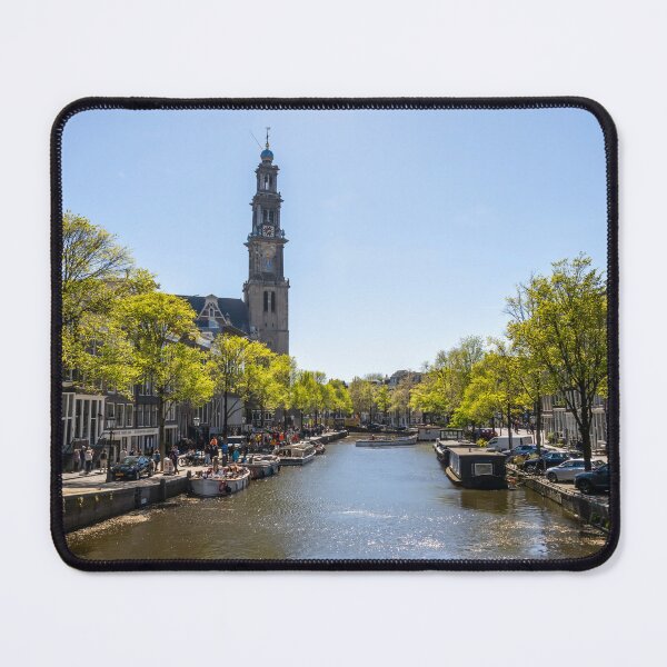 Item preview, Canal View in Amsterdam with Westerkerk Tower designed and sold by jrtwynam.
