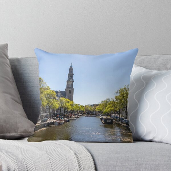 Item preview, Canal View in Amsterdam with Westerkerk Tower designed and sold by jrtwynam.