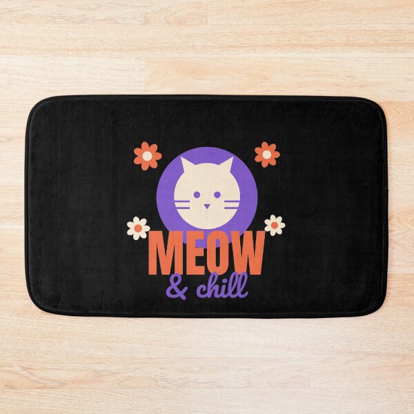 Item preview, Meow and Chill - Groovy Retro Cat Lover Shirt designed and sold by RankShift.