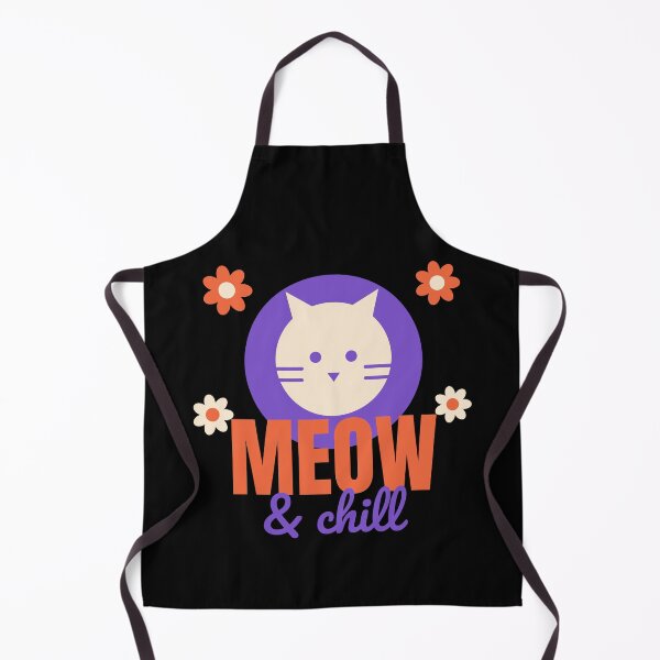 Item preview, Meow and Chill - Groovy Retro Cat Lover Shirt designed and sold by RankShift.