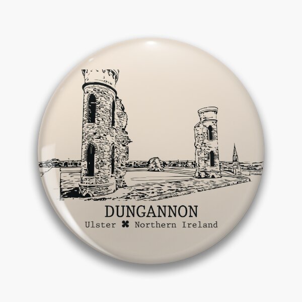 Item preview, Dungannon NI - Vintage Ink Cityscape designed and sold by Lakeric.