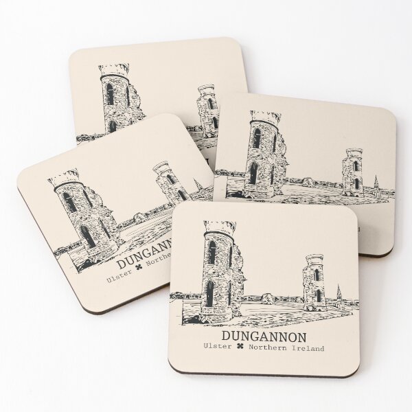 Item preview, Dungannon NI - Vintage Ink Cityscape designed and sold by Lakeric.