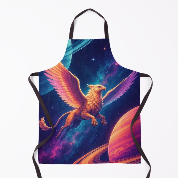 Item preview, Celestial Griffin Flying Between Ringed Worlds designed and sold by Sketchlegacy.