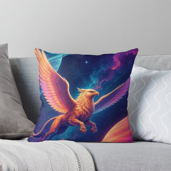 Item preview, Celestial Griffin Flying Between Ringed Worlds  designed and sold by Sketchlegacy.