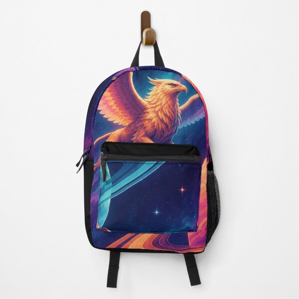 Item preview, Celestial Griffin Flying Between Ringed Worlds designed and sold by Sketchlegacy.