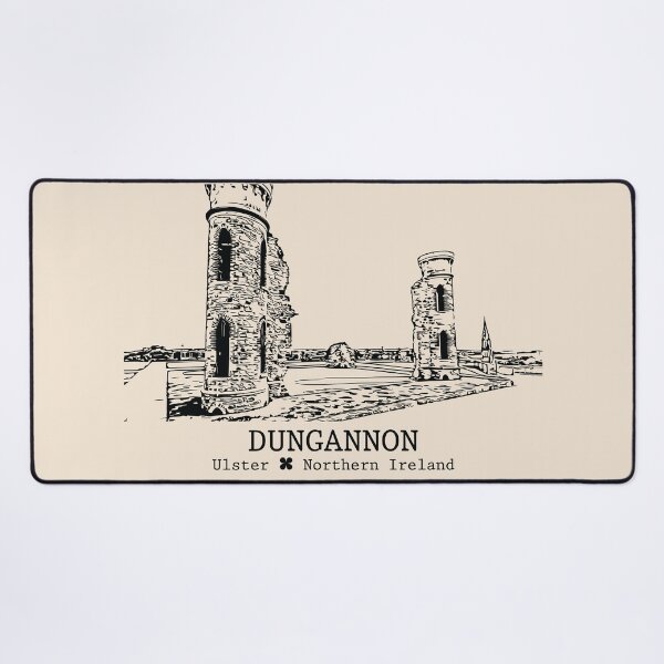 Item preview, Dungannon NI - Vintage Ink Cityscape designed and sold by Lakeric.