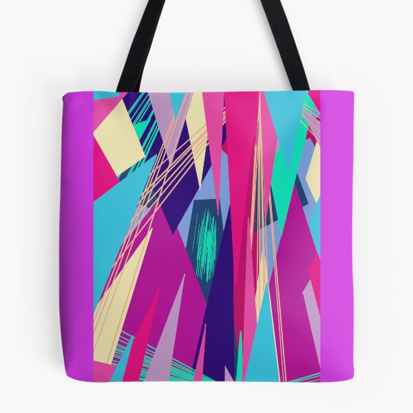 Aperçu de l'œuvre Art abstrait de la ville rétro au néon créée et vendue par ReckahFox.
