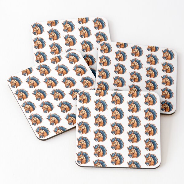 Item preview, Broncos Mustangs Stallions -  Mascot Orange Blue // School Spirit College Team Cheer designed and sold by Aubergine Designs.