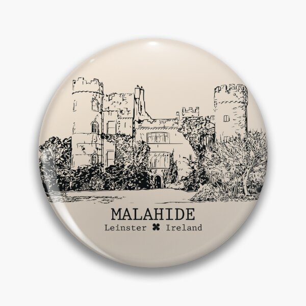 Item preview, Malahide IRL - Vintage Ink Cityscape designed and sold by Lakeric.