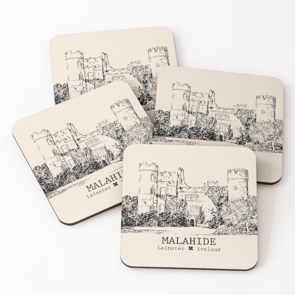 Item preview, Malahide IRL - Vintage Ink Cityscape designed and sold by Lakeric.