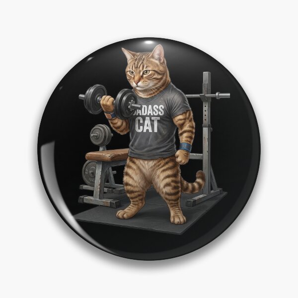 Item preview, Cat does weight training designed and sold by ReneMM.