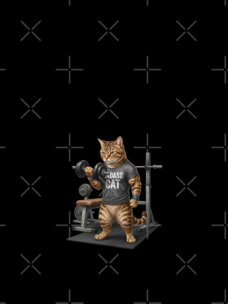 Thumbnail 4 of 4, iPhone Case, Cat does weight training designed and sold by ReneMM.
