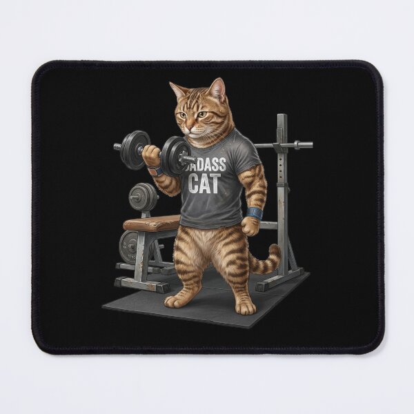 Item preview, Cat does weight training designed and sold by ReneMM.
