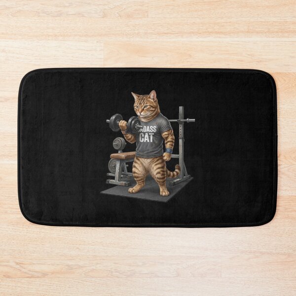 Item preview, Cat does weight training designed and sold by ReneMM.
