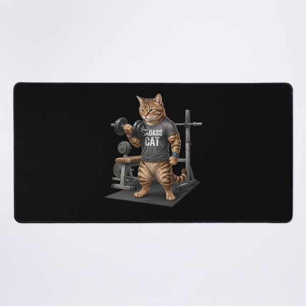 Item preview, Cat does weight training designed and sold by ReneMM.