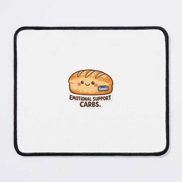 Item preview, Emotional Support Carbs Cute Sourdough Bread Sticker | Funny Bakery Food Lover Gift designed and sold by Doodlynx.