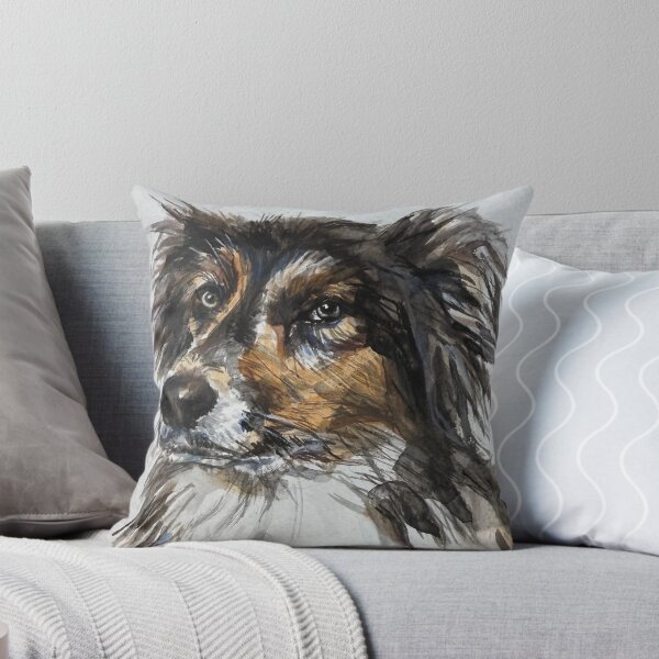 Item preview, Good Dog, dog portrait, watercolor dog designed and sold by jenesaiscluck.