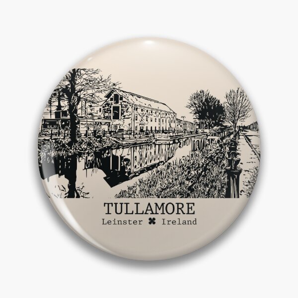 Artikelvorschau, Tullamore, Irland – Vintage-Tinten-Stadtansicht entworfen und verkauft von Lakeric.