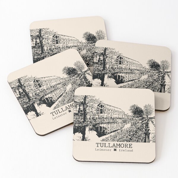 Item preview, Tullamore IRL - Vintage Ink Cityscape designed and sold by Lakeric.