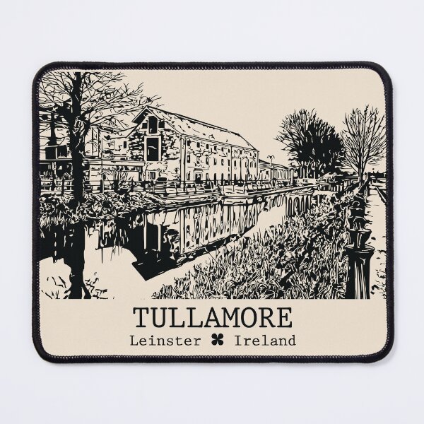 Artikelvorschau, Tullamore, Irland – Vintage-Tinten-Stadtansicht entworfen und verkauft von Lakeric.