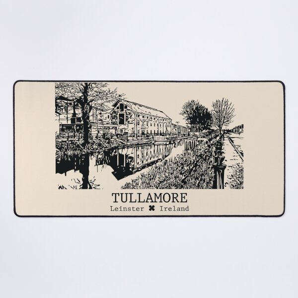 Item preview, Tullamore IRL - Vintage Ink Cityscape designed and sold by Lakeric.
