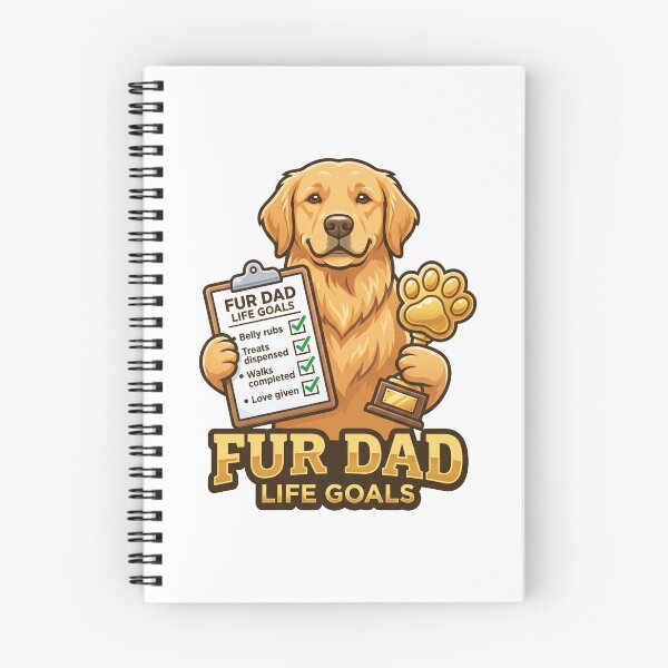 Item preview, Fur Dad Life Goals designed and sold by zoughlal.