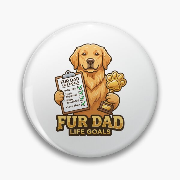 Item preview, Fur Dad Life Goals designed and sold by zoughlal.