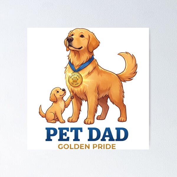 Item preview, Pet Dad Golden Pride designed and sold by zoughlal.