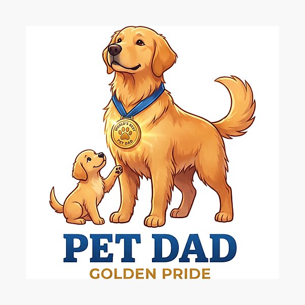 Item preview, Pet Dad Golden Pride designed and sold by zoughlal.