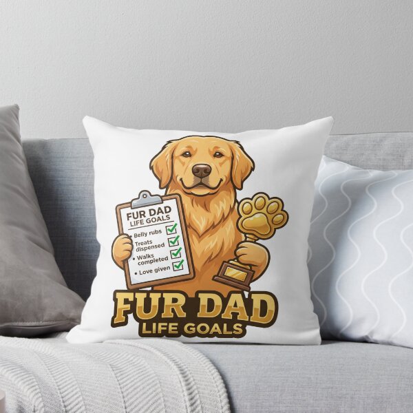 Item preview, Fur Dad Life Goals designed and sold by zoughlal.