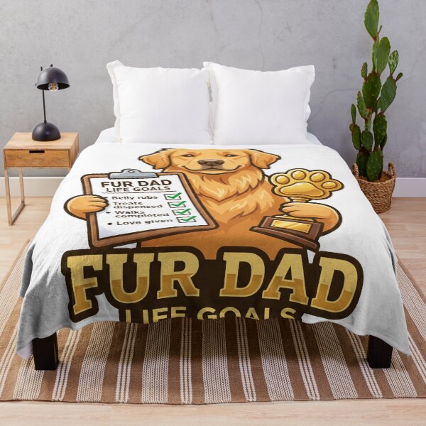 Item preview, Fur Dad Life Goals designed and sold by zoughlal.