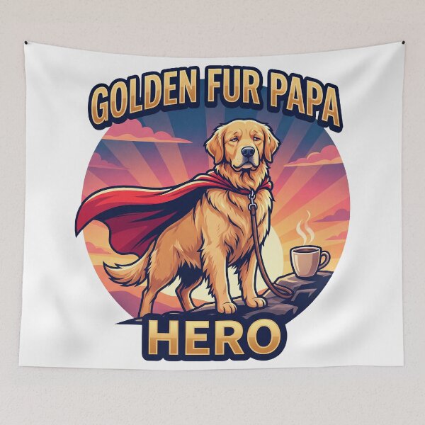 Item preview, Golden Fur Papa Hero designed and sold by zoughlal.